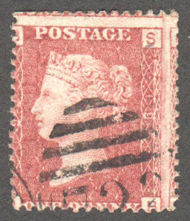 Great Britain Scott 33 Used Plate 195 - SB - Click Image to Close